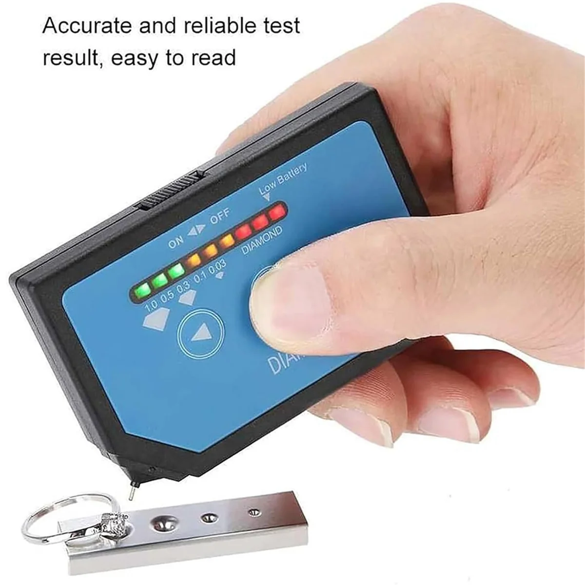 A79G Portable Gem Tester, Gemstone Tester with LED Indicator Light & Touch Screen, Accurate Test and to Read, for All Stones