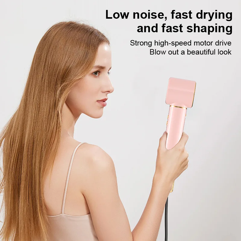 High Speed Hair Dryer with Strong Wind Force Negative Ions 5 in 1 Device for Straightening Hair Curling Hair and Drying