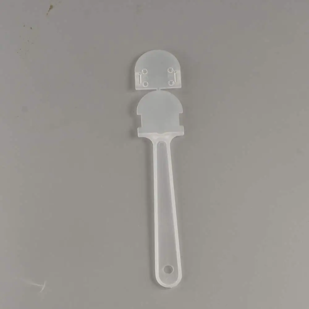 10Pcs Transparent Hand Fan Handle Mini Portable Graffiti Fan Handle Practical Plastic Kindergarten Fan Handle