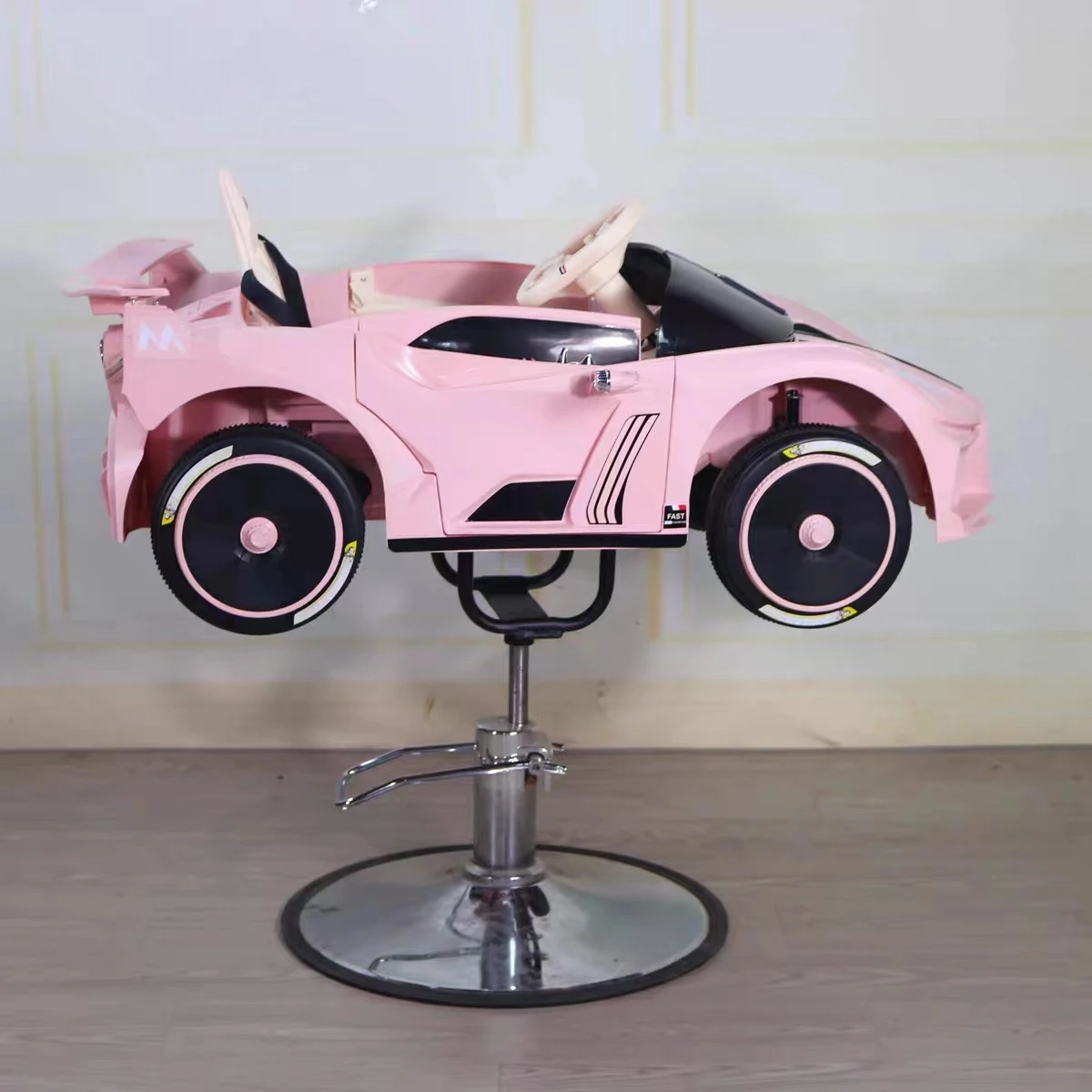 High Quality Car Styling Cheap Barbershop Hair Salon With Steering Wheel Hair Chair For Children