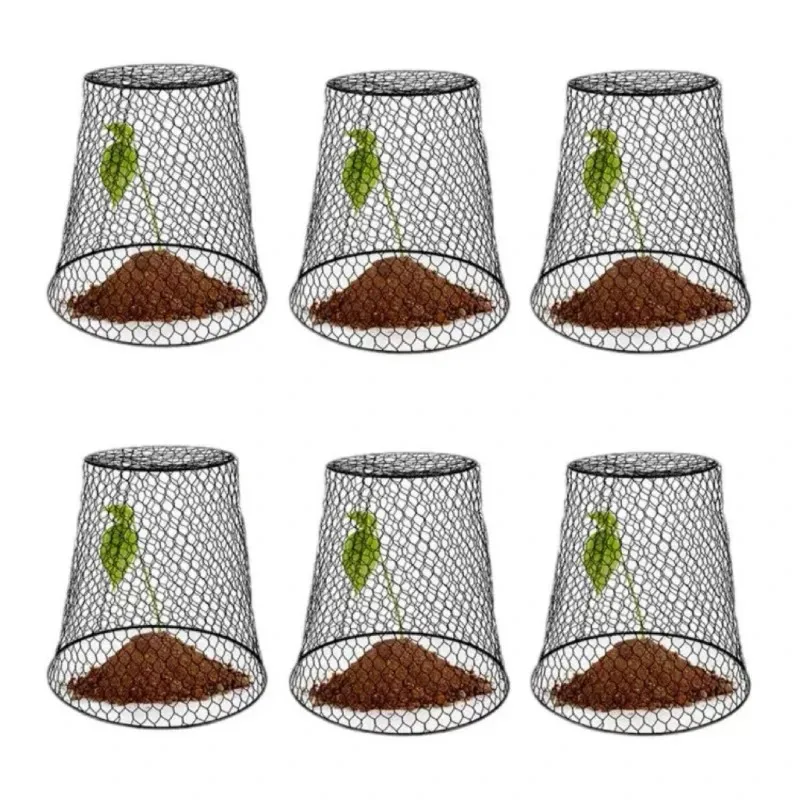 4-pack durable metal bird repellent cages portable garden protection for flowers and vegetables ideal for summer gardening