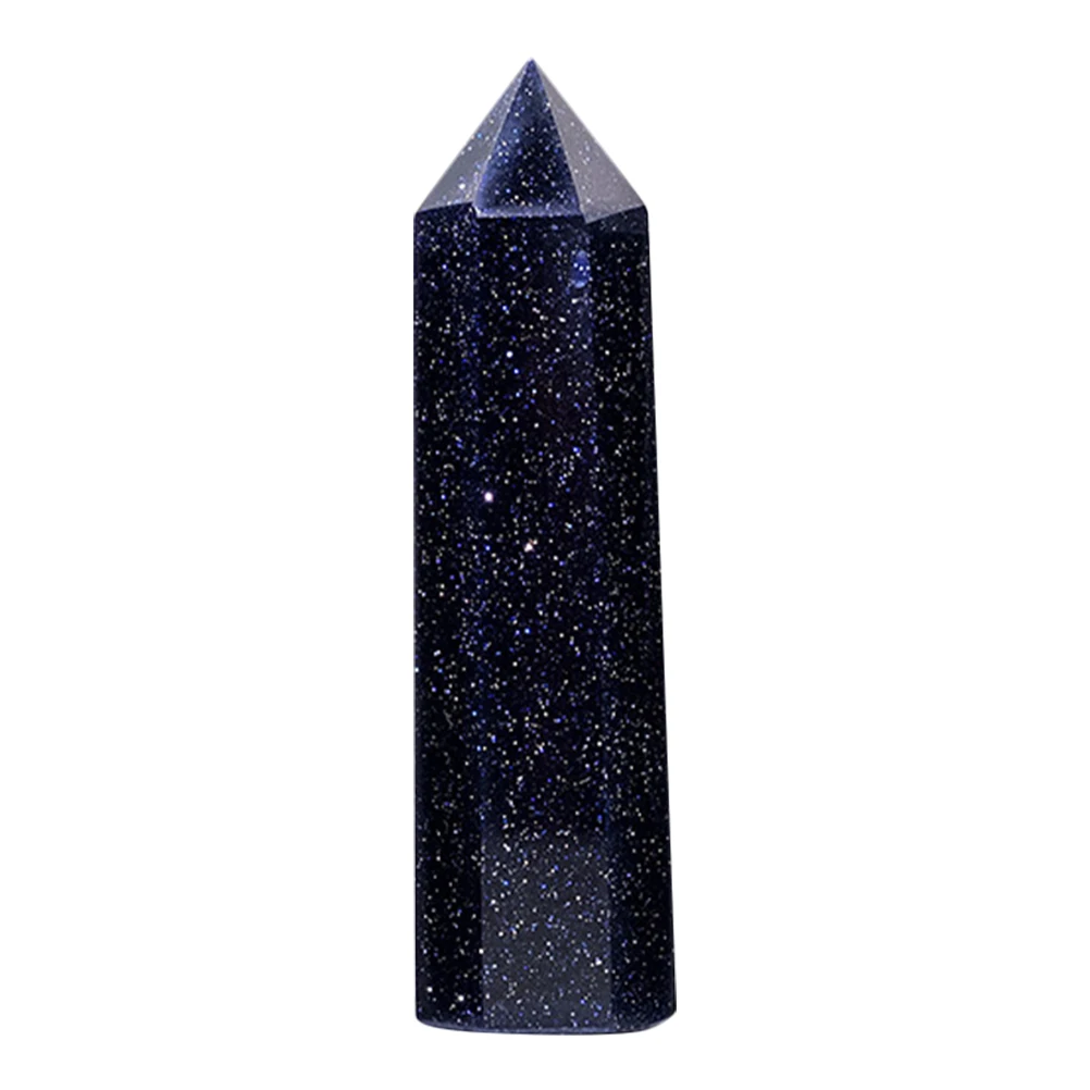 

Hexagonal Crystal Stone Wand 7-8cm Natural Gemstone Decor Gift Crystal Pointed Stone