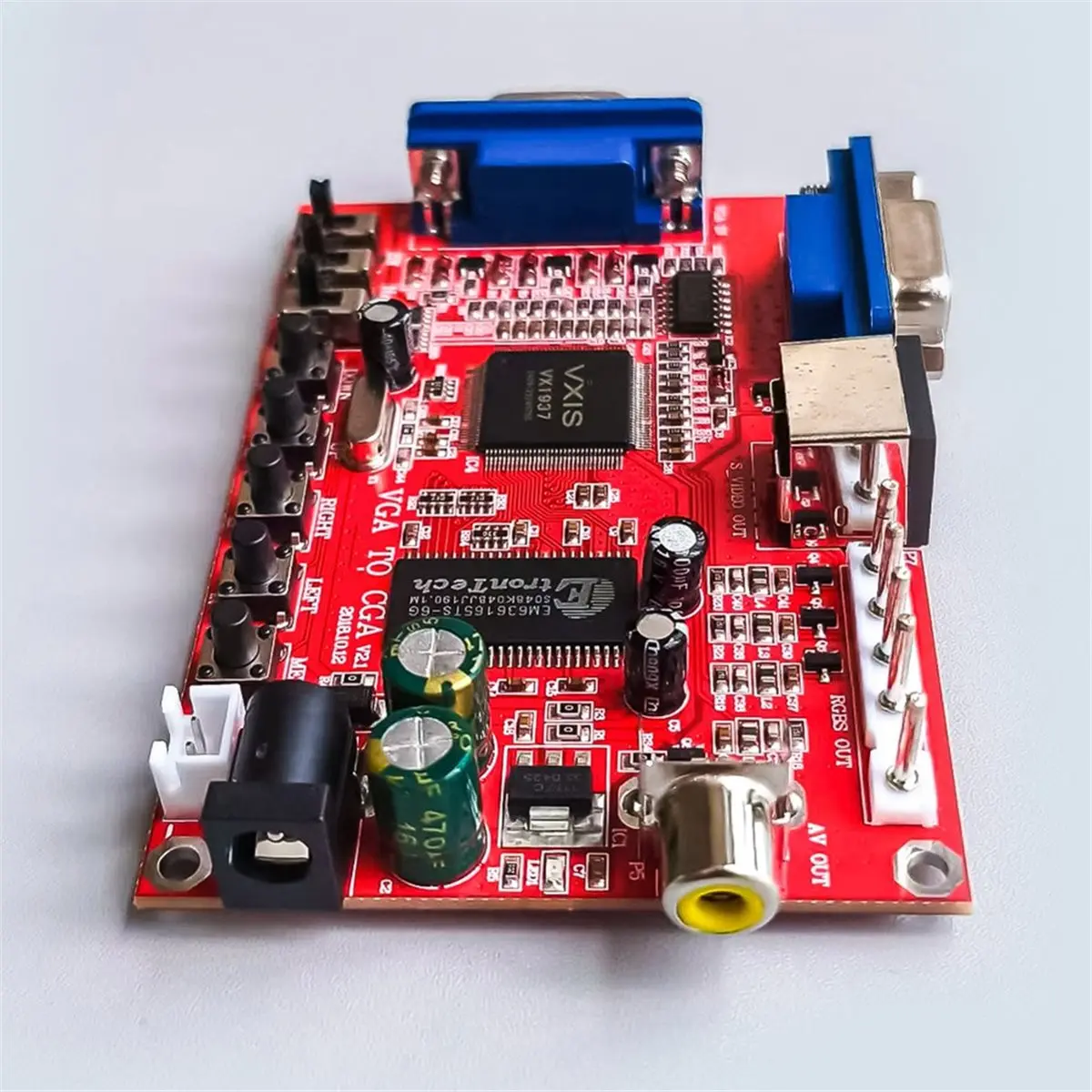 【COUNTDOWN DEAL】 High-Resolution to Low-Resolution Converter, VGA to RGBS to AV to S-Video Converter, Game Video Conversion Card