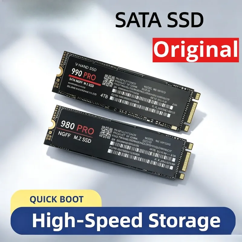 

【Brand+】980Pro 990Pro for Laptop Desktop PC SSD Internal Solid State Drive M.2 NGFF PCIe 4.0 High Speed Up to 7400MB/s