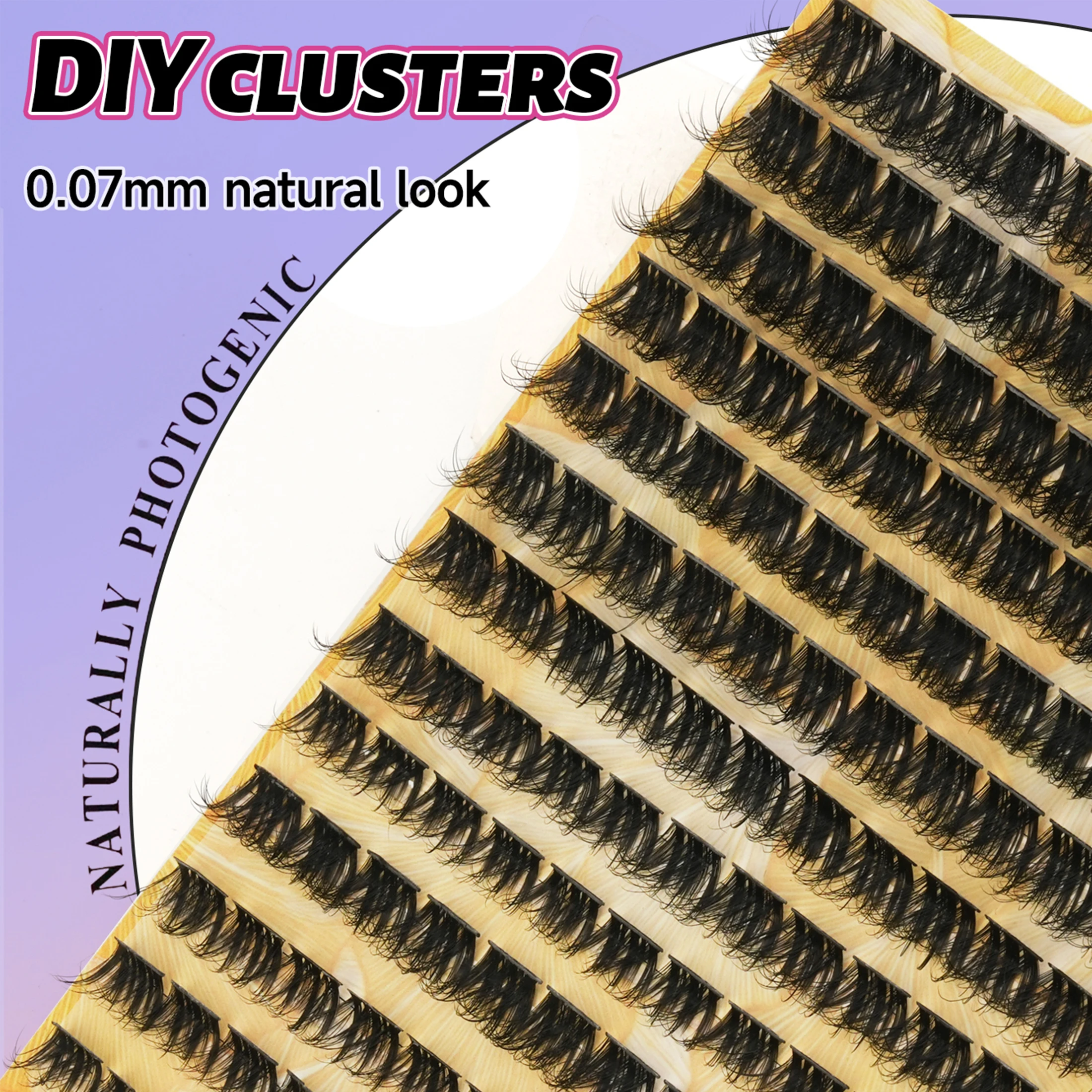 D Curl Lash Clusters Fluffy Fo - Eyelash Extension Cluster recension och pris