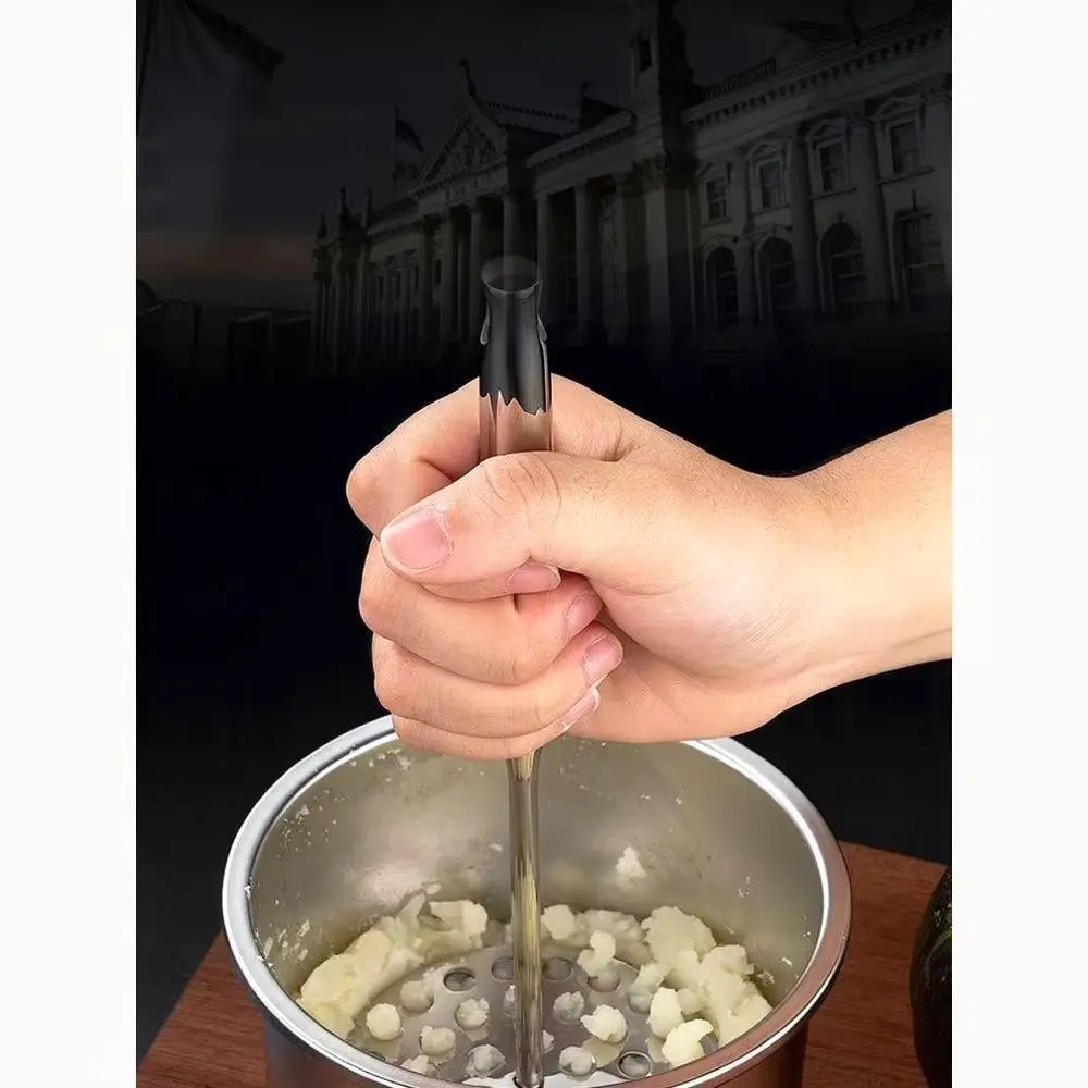 Sturdy Stainless Steel Potato Masher Kitchen Essential Food Crusher For Mashed Potatoes Vegetables Fruit Making Tools