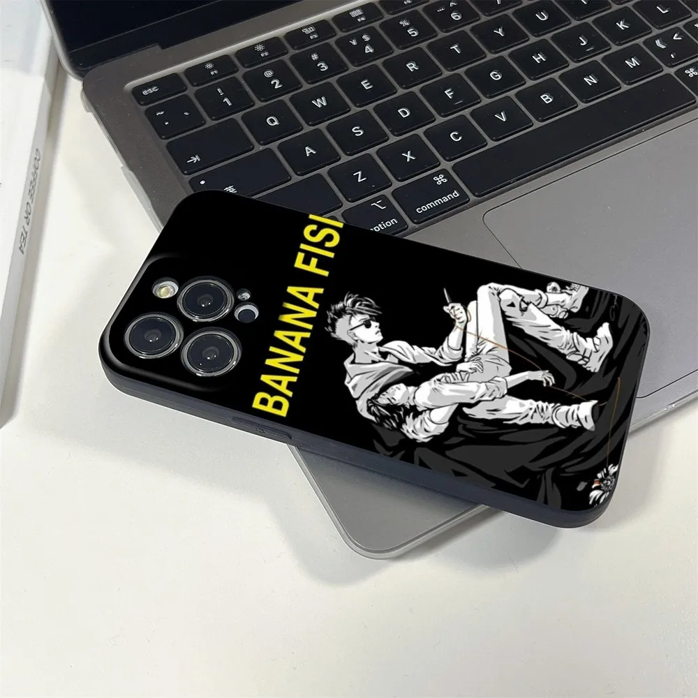 Anime Banana Fish Phone Case FOR IPhone 15 14 11 12 Pro 8 7 15 Plus 13 12 14 Pro MAX XR XS MINI SE 2020 Black Covers