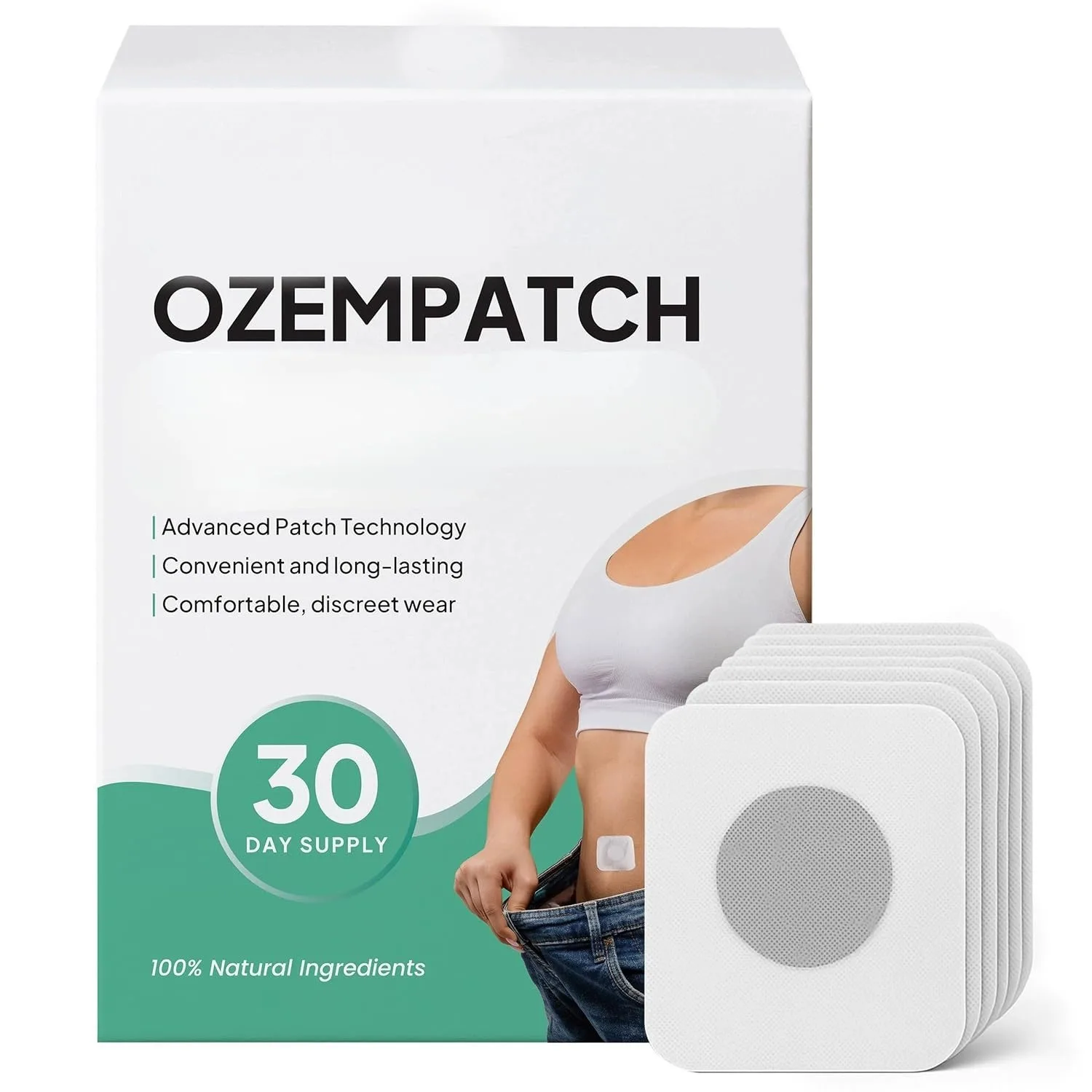 Click to see full view New Rejuvacare Qzem Body Patch, Easy Daily Application, Comfortable & Discreet, Non-Irritating, Gentle &
