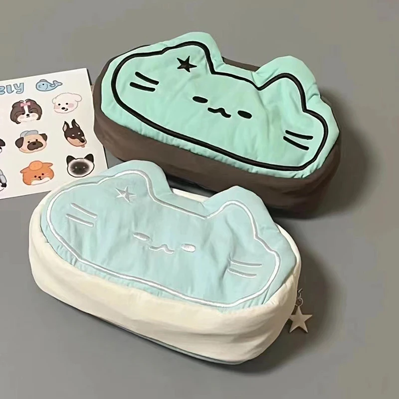 اليابانية لطيف الكرتون نخب القط Kawaii أفخم حقيبة أقلام رصاص العودة إلى المدرسة دراسة القرطاسية اللوازم المدرسية مقلمة حقيبة أنيقة