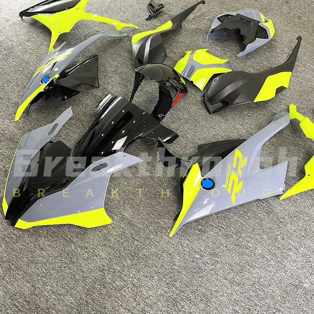 for BMW S1000RR S 1000 RR S1000 RR M1000 2019 2020 2021 2022 motorcycle ABS injection molding yellow grey cowling kit