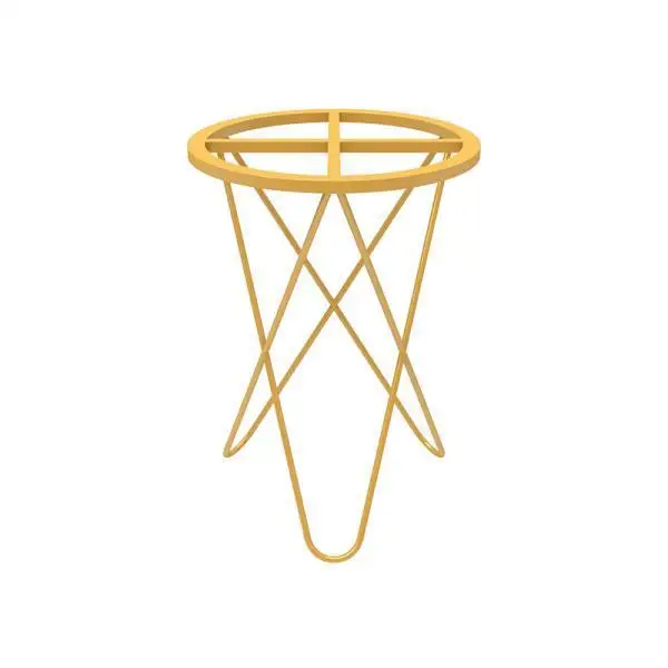 

U-shaped cross coffee wrought iron foot bracket, desk coffee table bar table dining foot metal rack