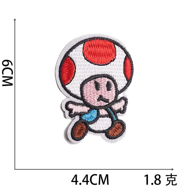 Anime Cloth Patch Clothes Yoshi Luigi Sticker Sew on Embroidery Patches Applique Iron on Clothing Cartoon DIY Garment Decoration