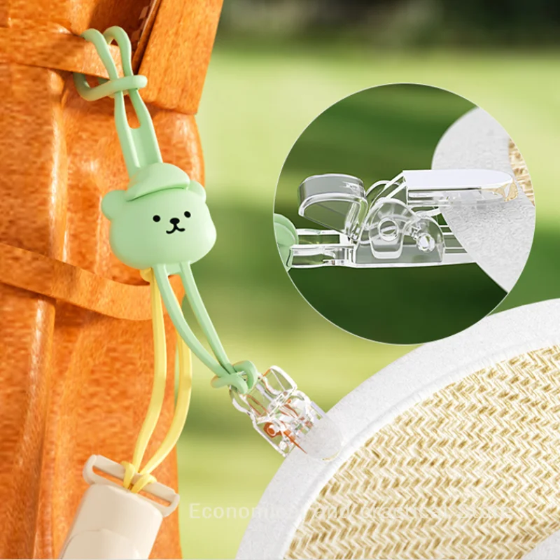 

Travel Silicone Cartoon Hat Clip Outdoor Backpack Luggage Storage Bag Leather Hat Clip Straw Hat Clip Hat Accessories