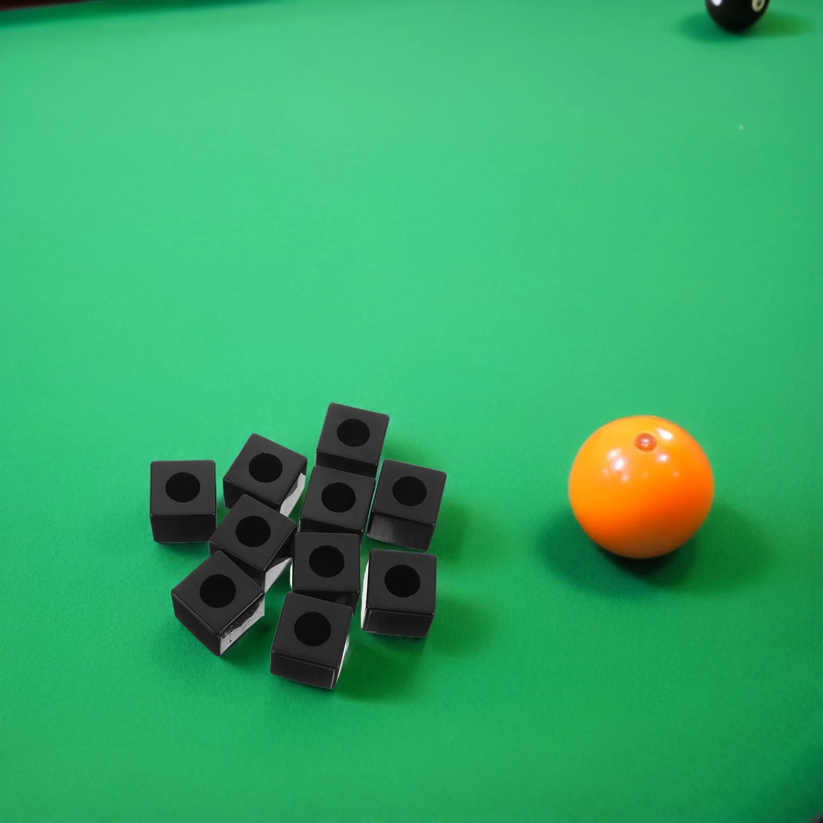 20 قطعة حامل الطباشير البلياردو الأسود 1.1 بوصة مربع المحمولة السنوكر ملحق طاولة مسبح مكعبات الطباشير صندوق تخزين