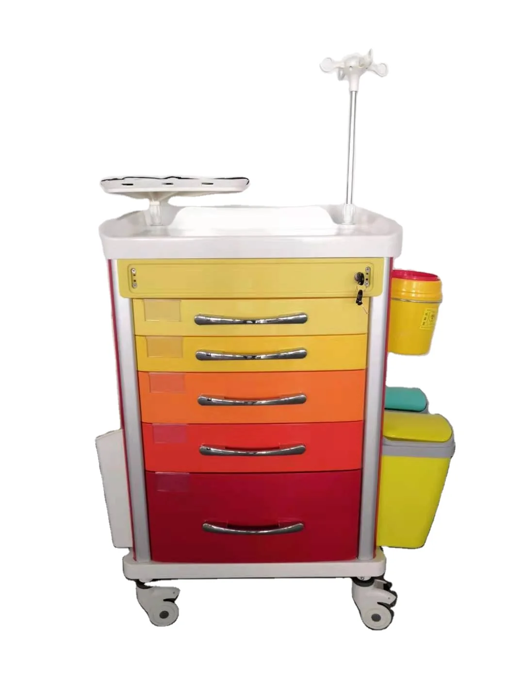 High quality hospital medicine drug emergency trolley medical cart