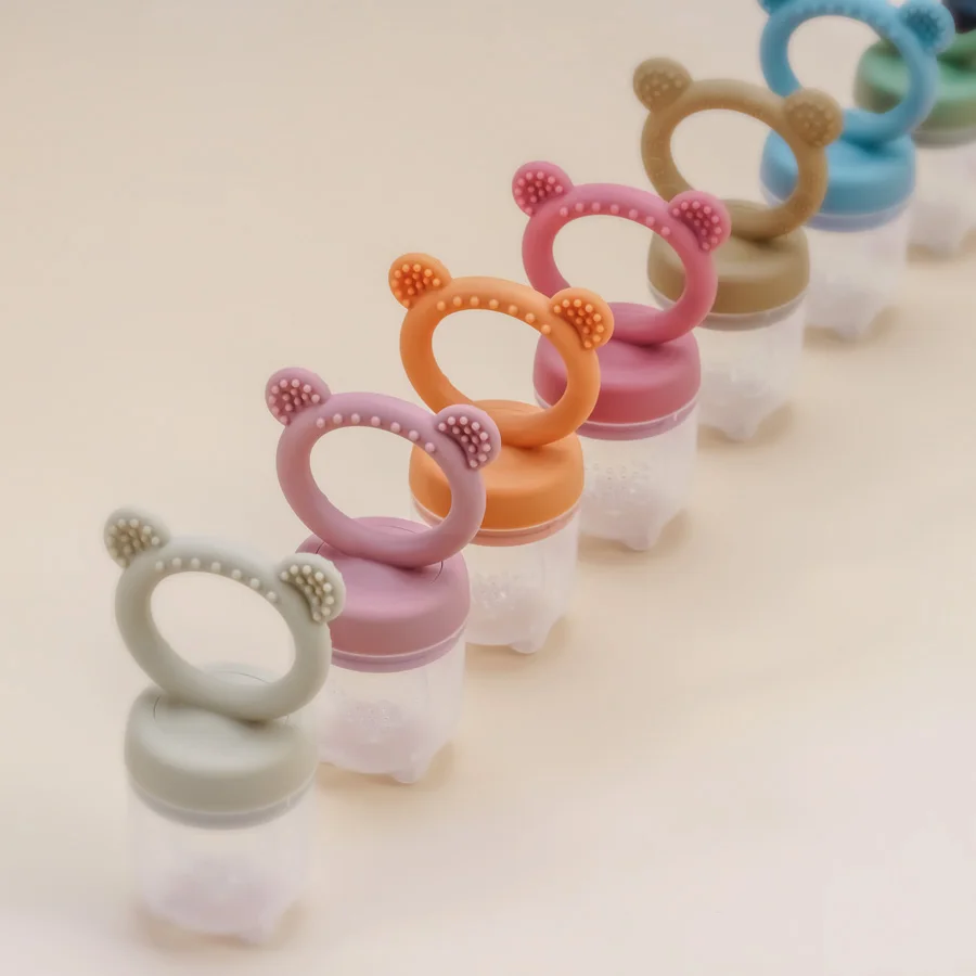 1PCS Baby Fruit Feeder Pacifier Soft Silicone Kids Chew Feeder Nipples Teething Pacifier Baby Toy Soother Fresh Food Teether Toy