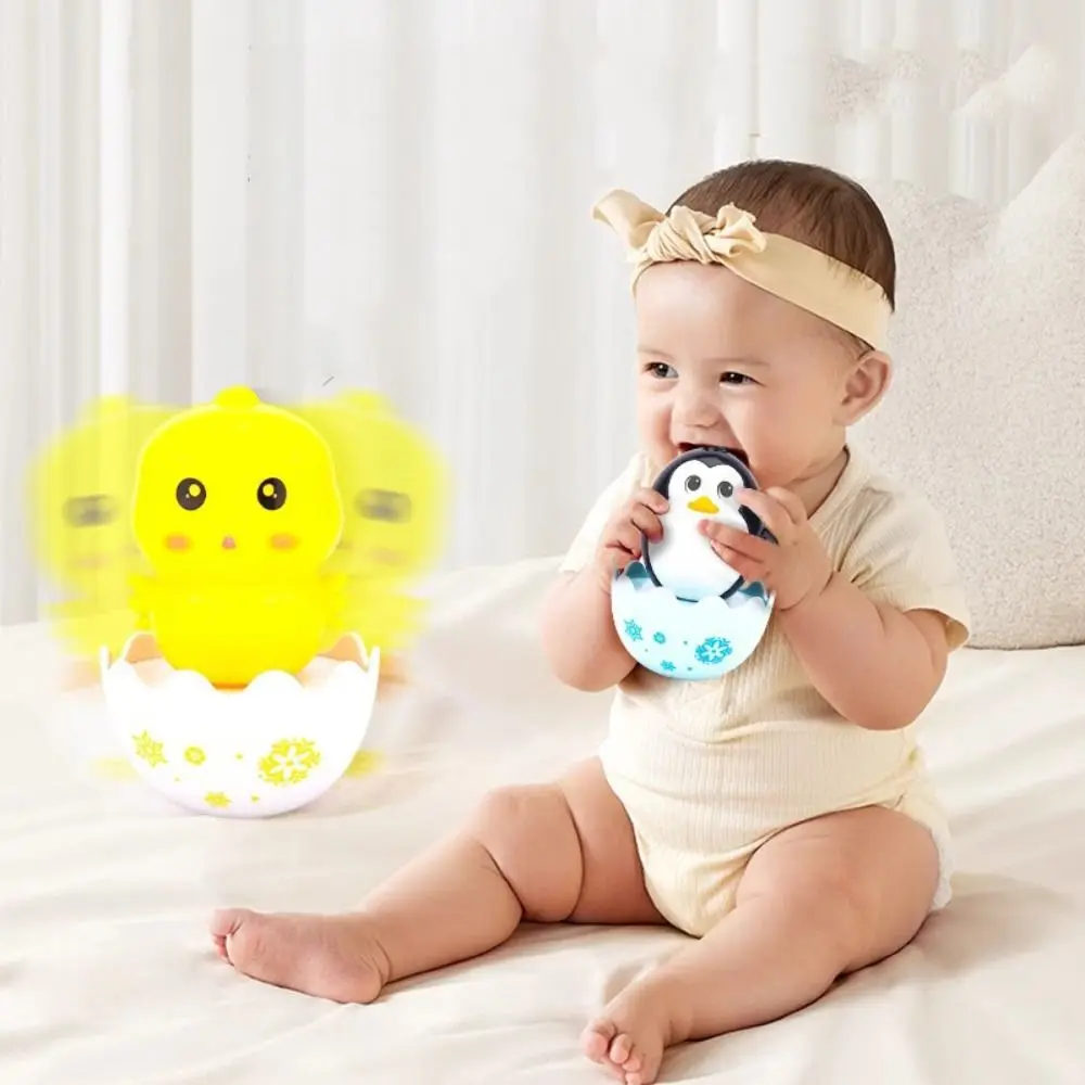 6 stks/set ABS Kleine Pinguïn Tumbler Speelgoed Schommelspeelgoed Desktop Decoratie Schaapje Tumbler Speelgoed Standbeeld Mini Panda Tumbler Pop
