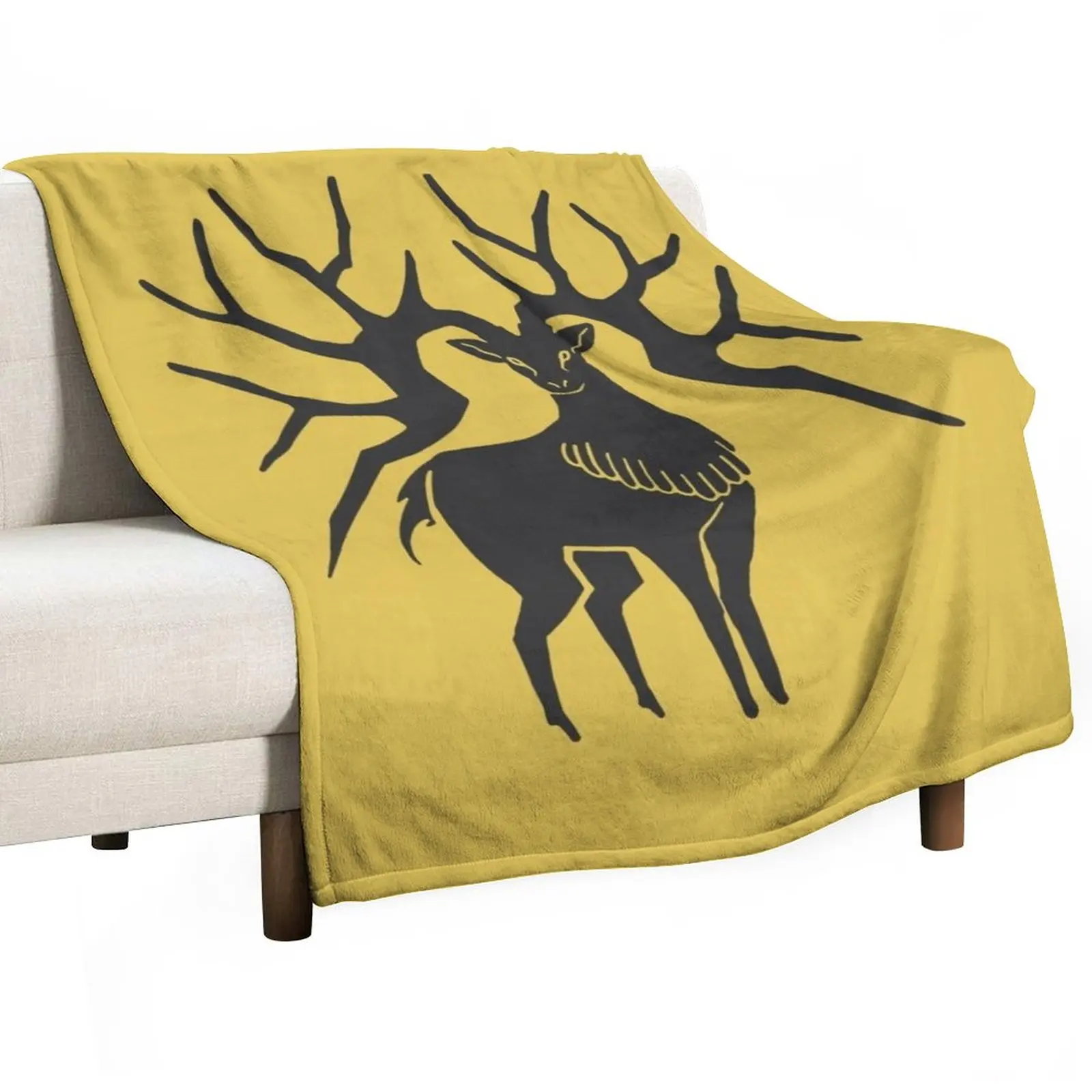 Fire Emblem?: Three Houses - Golden Deer Emblem [Colored] Throw Blanket Sofa Blankets Blanket Fluffy