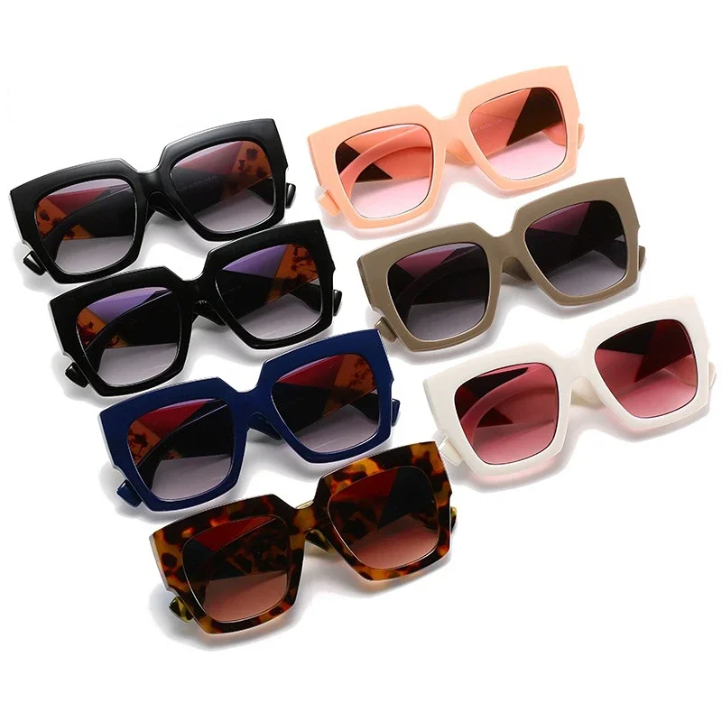 Fashionable Square Oversized Sunglasses Women Men Luxury Brand Designer Sun Glasses Famale Male Retro Eyewear UV400 Shades