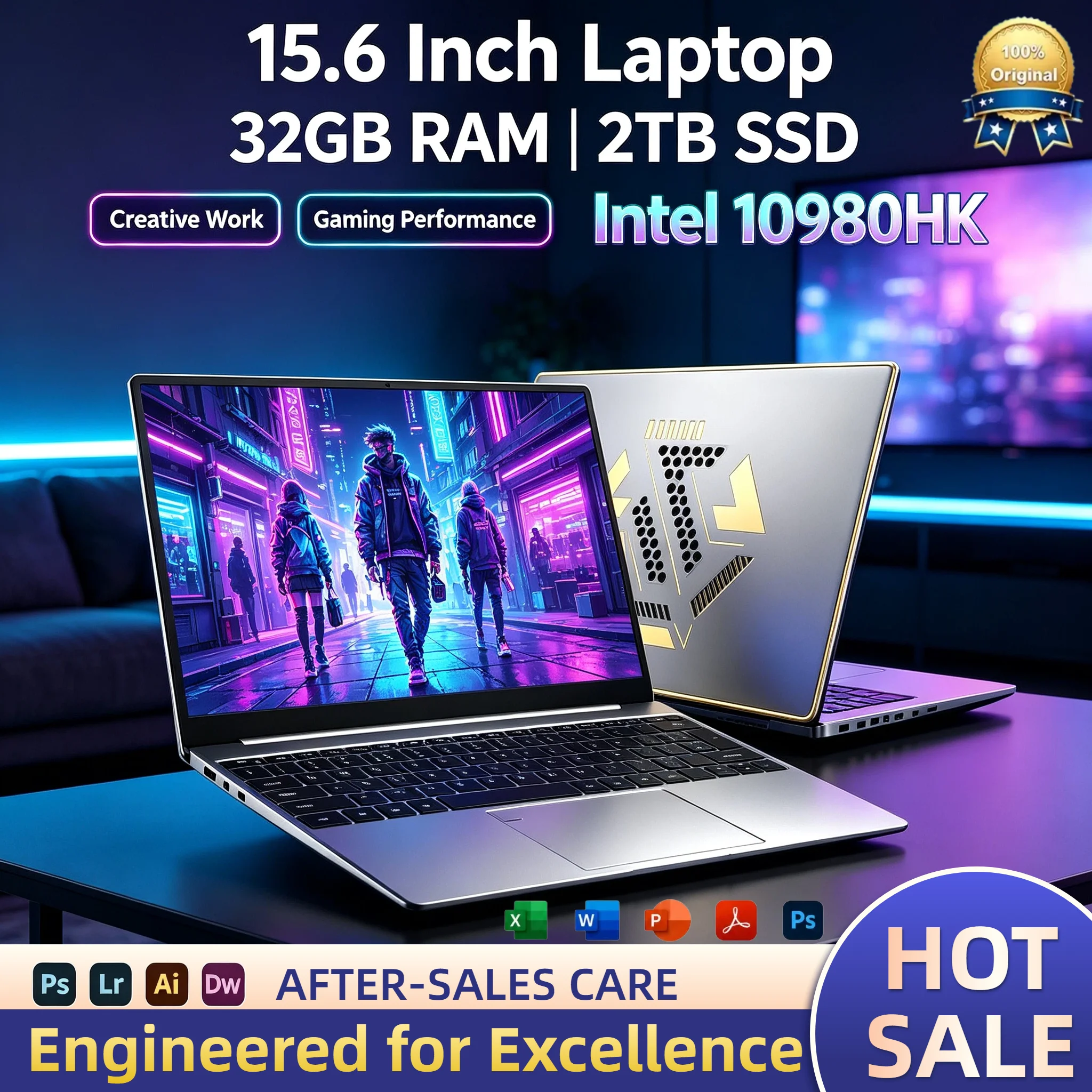 Intel Intel Core i9 10980HK 15.6 Inch Gaming Laptop 32GB RAM 2TB SSD Fingerprint Unlock WiFi 6 4K Ultrabook Pro Max Speed - Aliexpress Deal