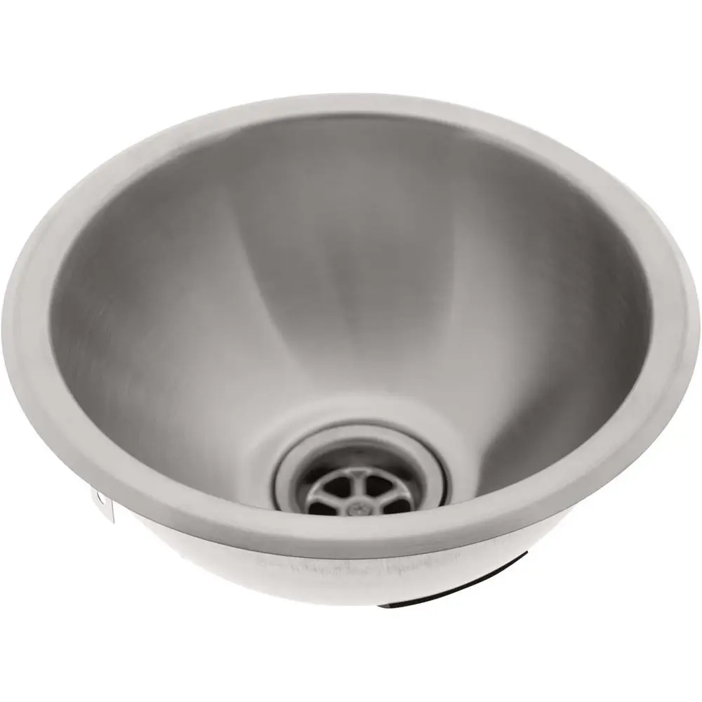 GRADE Half-Sphere 304 Stainless Steel Sink for Boat/RV/Camper – Brushed, 10-1/2