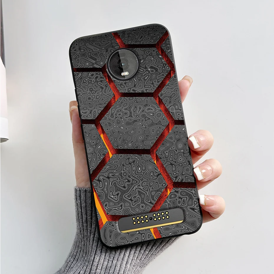 Silicone Case for Motorola Moto Z4 play Z3 play Luxury Marble Phone Cover for Moto Z4 Z3 Play Shockproof Matte Case Coque Fundas