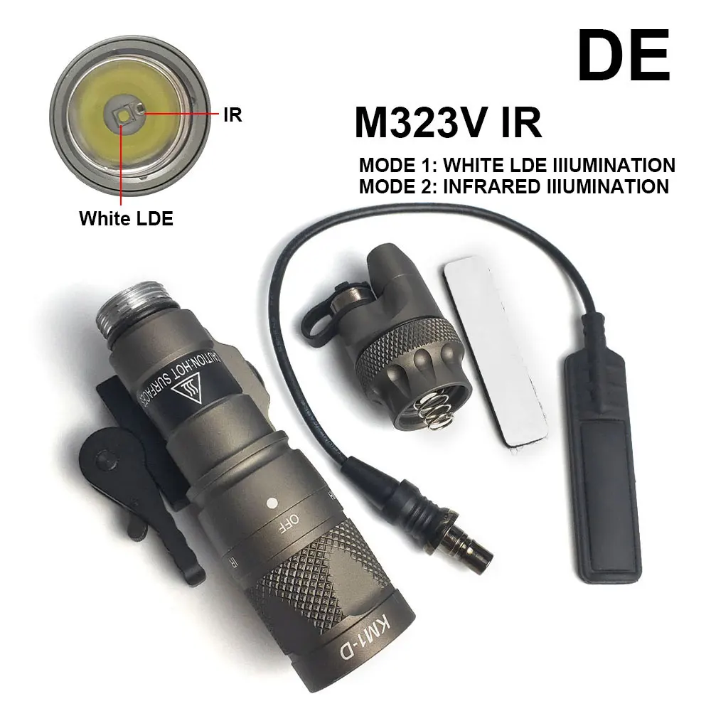 Imagem -05 - Sotac Tactical M323v ir Iluminação e Led Lanterna Scout Branca com Interruptor de Pressão Remoto e Montagem qd para Trilho de Caça