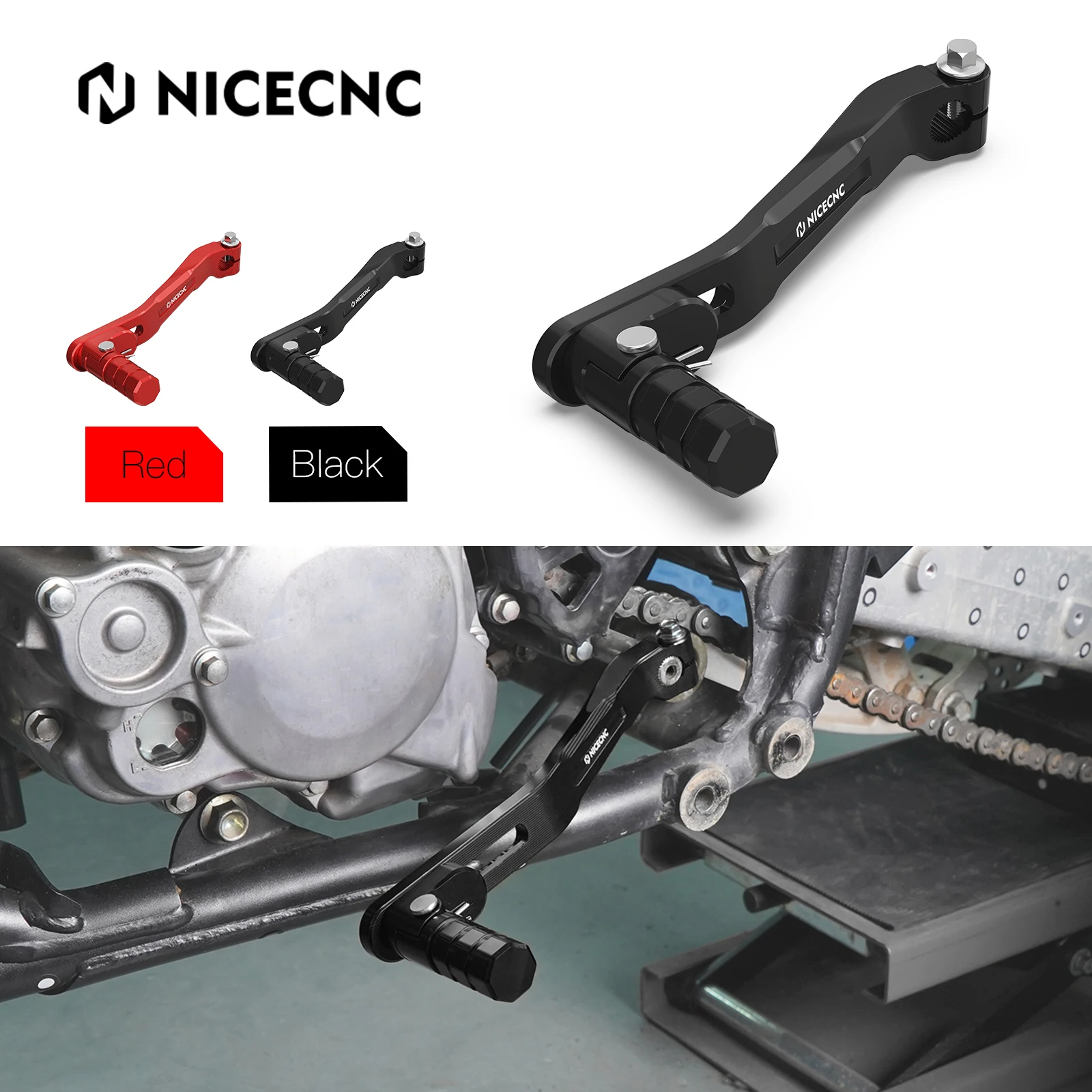 

ATV для Honda TRX450ER складной рычаг переключения передач TRX450R 2006-2009 алюминиевый обновленный более толстый прочный OEM24700-HP1-305