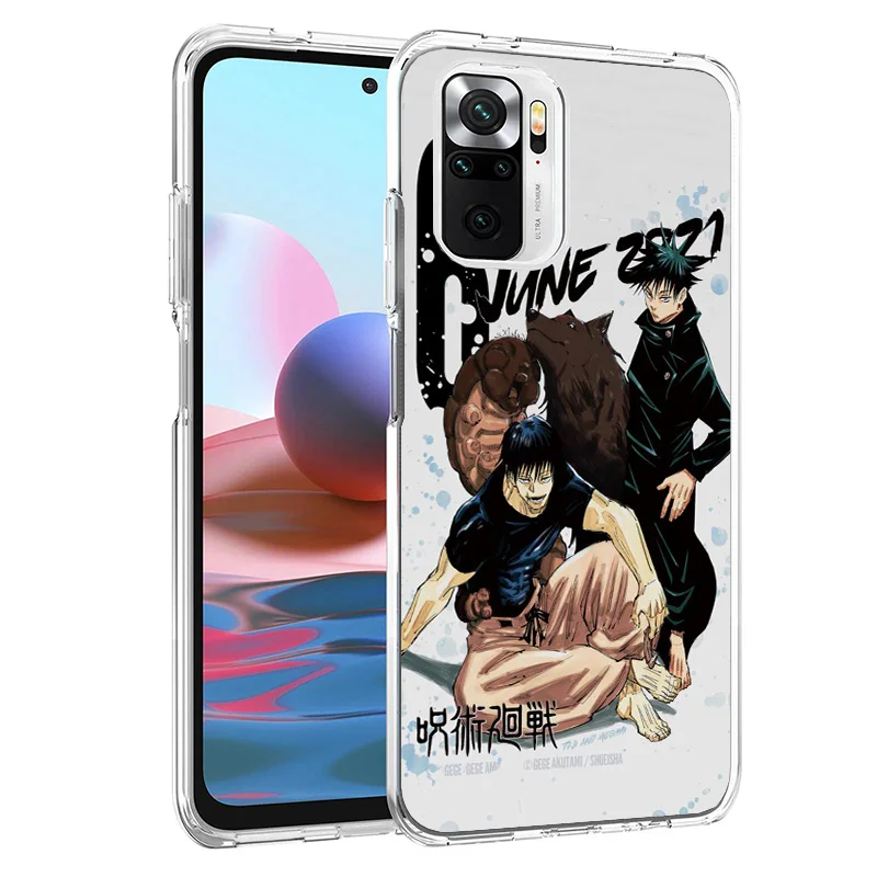 Jujusu Kaisen Fushiguro Toji Phone Case For Xiaomi Redmi 12 12C 10 10C 10A 9 9A 9C 9T 8 8A 7 7A 6 Pro 6A K70 K60 K40 K20 S2 Prin