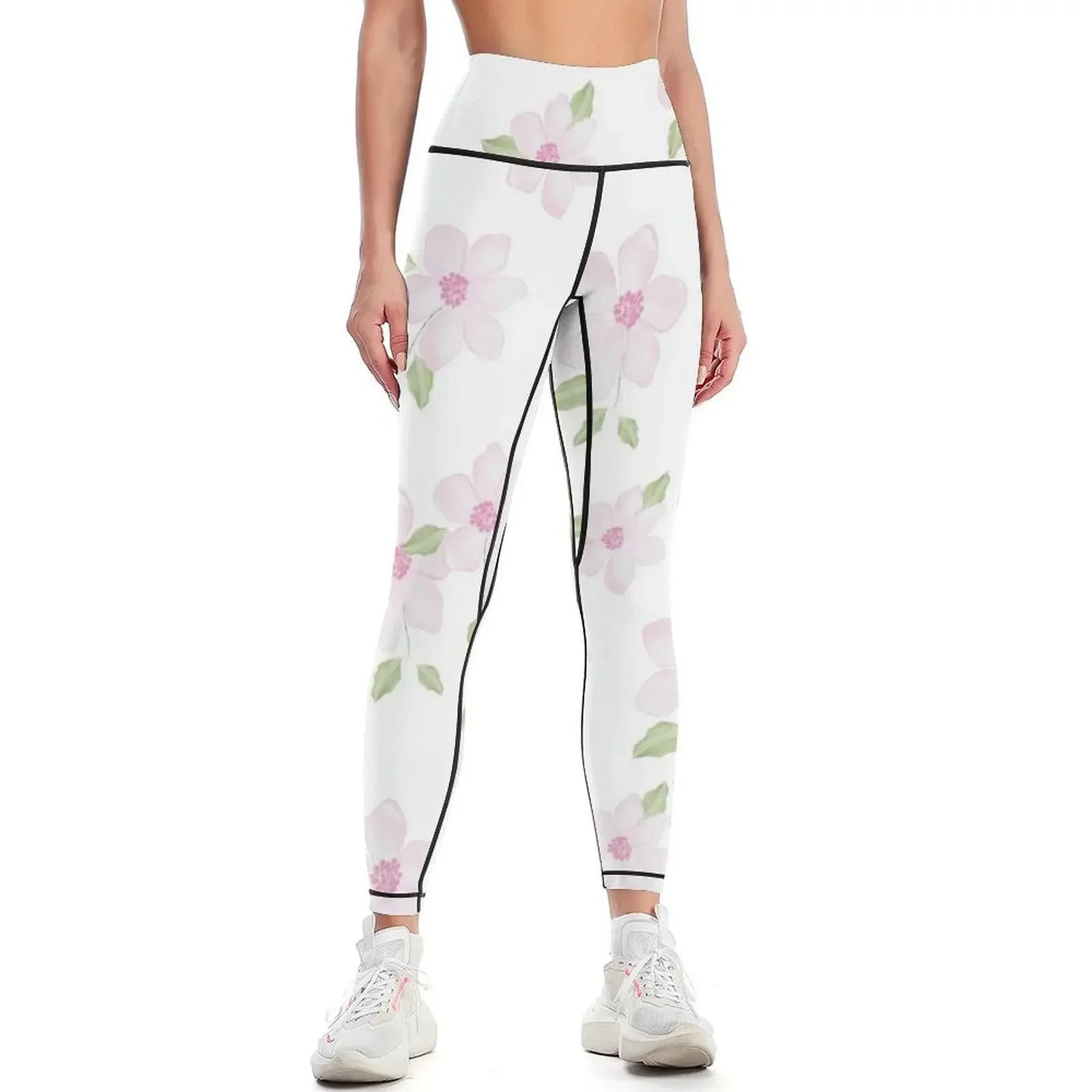 

Spring Floral Leggings gym's sportswear Clothing fitness sports woman gym legging pants raises butt Womens Leggings