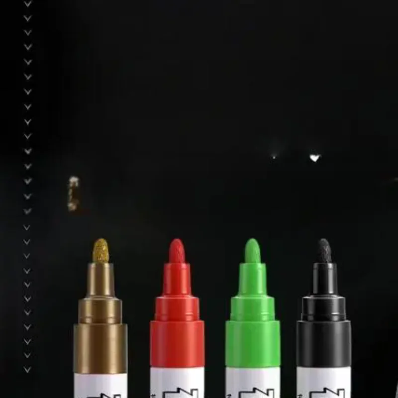 

3Pcs Quick-Drying Oil-Based Fine Tip Pens Golden Tombstone Marker Pen For Cemetery Maintenance And Marble Tile Color Restoration