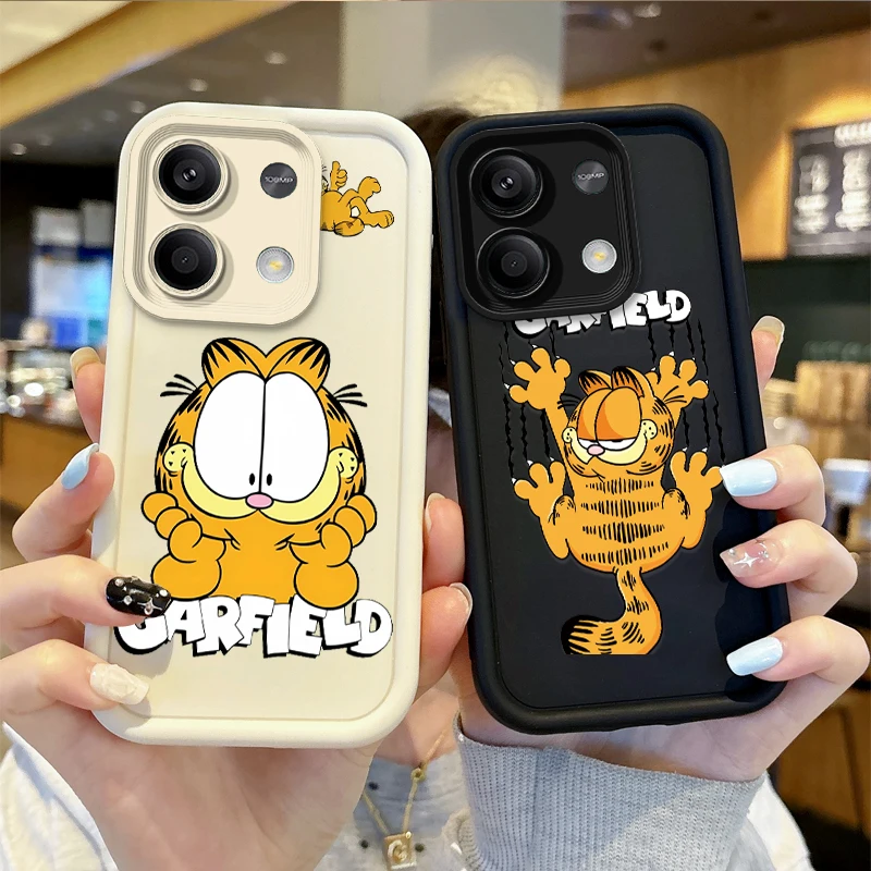 Fun Cartoon G-Garfields Phone Case For Redmi Note 13 12 Pro Plus Note 13 12 11 10 9 Pro 14C 12C 10C 9C A3 A2 A1 Shockproof Cover