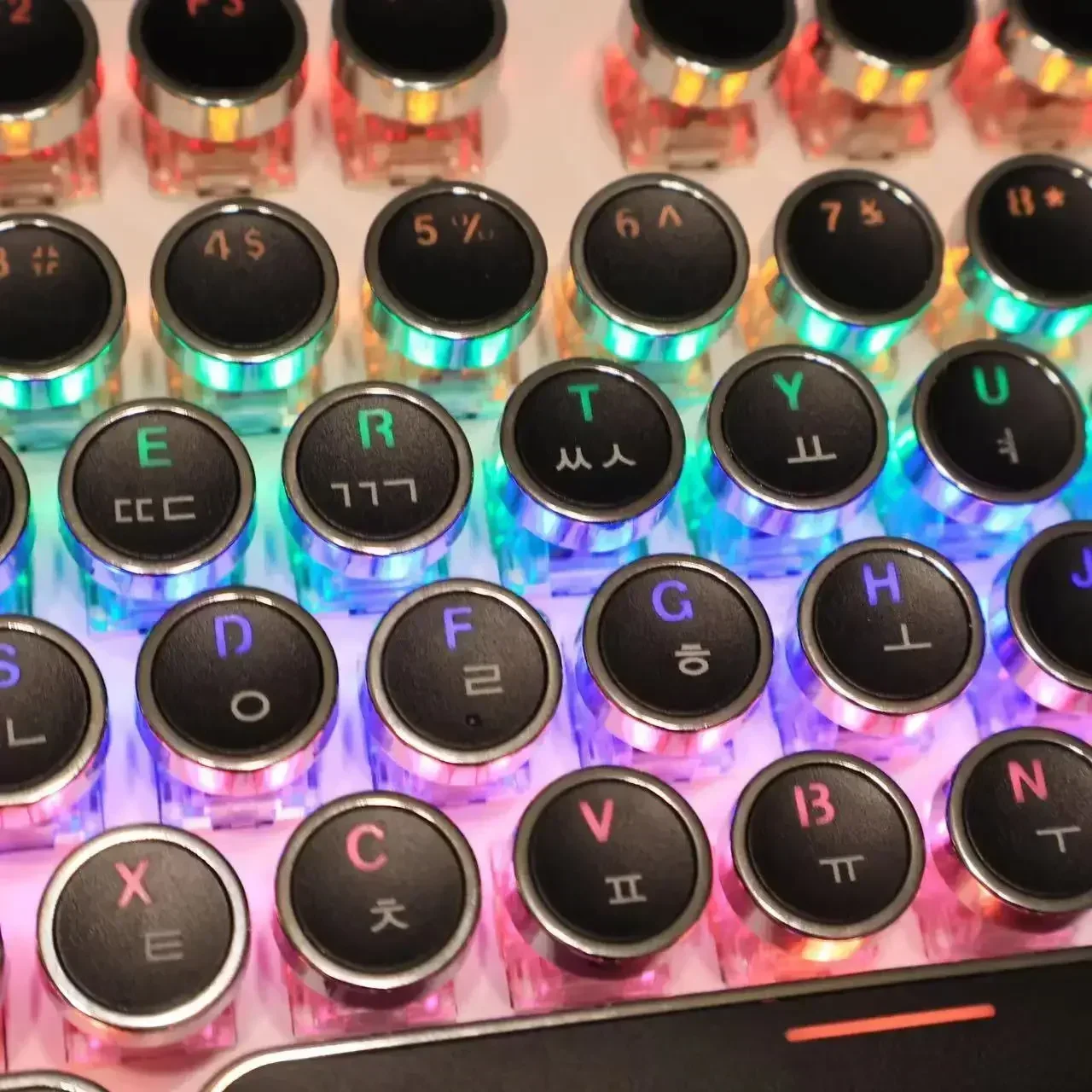 104 Key Russian Keycaps Korean Spanish Universal Round Key Cap  for Cherry MX Mechanical Keyboard Backlit Design High-Quality