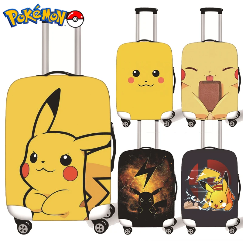 Pokemon Pikachu Luggage Dust Cover Cute Cartoon Luggage Protective Cover 18-32 Inch Thickened Suitcase Decorative Sleeve Gifts