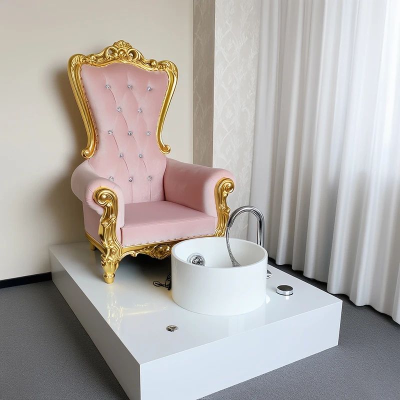 

Wholesale Luxury High Back Throne Chair Manicure Salon High Back Nail Foot Massage King Throne Pedicure Spa Chair
