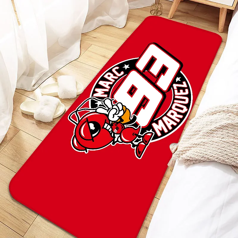 Motorcycle Racing M-marquezs 9-3-93 M-marcs Door Mat Entrance Non-slip Washable Kitchen Carpet Living Room Hallway Rugs Bathroom