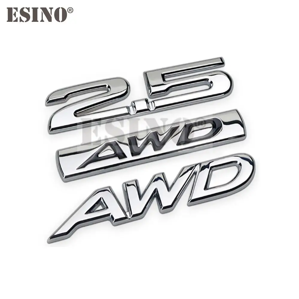 New Car Styling 3D AWD 2.0 2.5 Skyactive Metal Chrome Zinc Alloy Emblem Car Body Badge Sticker for Mazda 3 CX-3 CX-5 RX-8 RX-5