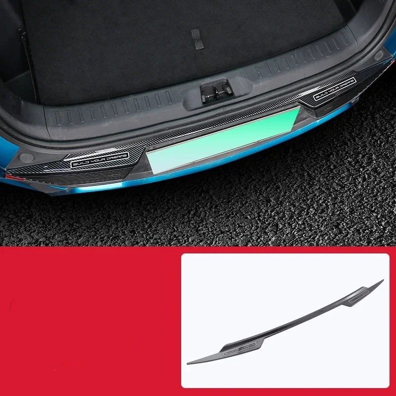 

WELKINRY For BYD ATTO 3 2022-2026 Yuan Plus Car Tail Rear Bumper Box Gate Trunk Boot Doorsill Threshold Scuff Guard Pedal Trim