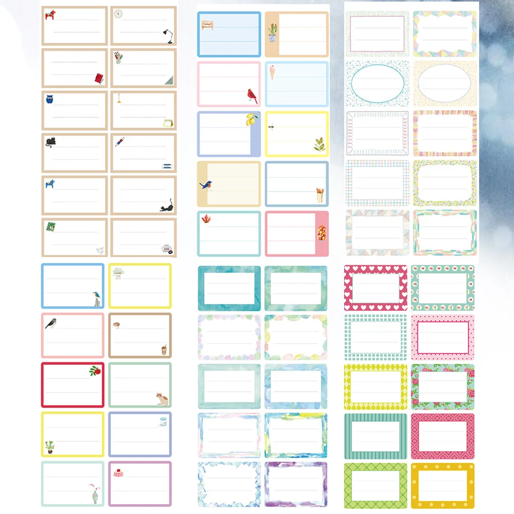 

124 шт., рукописные наклейки на коробку, пустые бумажные этикетки для организации, именные бирки, самоклеящиеся офисные