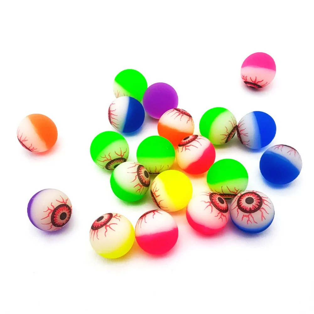 Nieuwe 10 Stuks Eye Ball Bouncy Oogbol Horror Demon Eye Gloeiende Pop Bouncy Ball Multicolour Kinderen Speelgoed Halloween Terror Prop