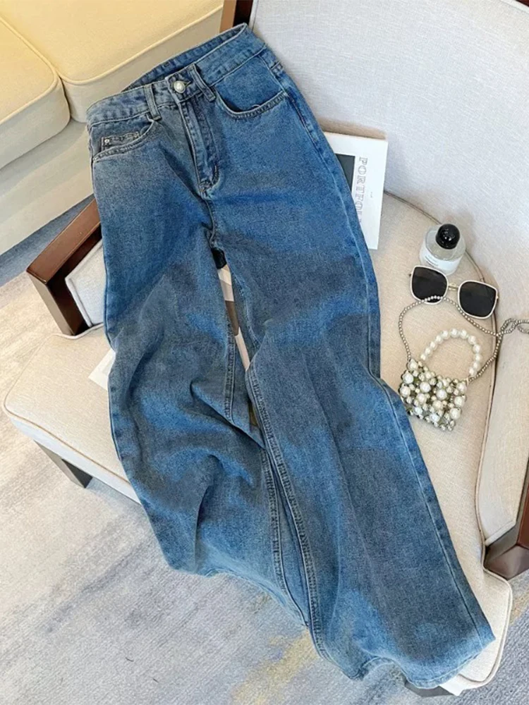 

Мужские джинсы в стиле ретро-японский вейд, свободные, прямые, широкие, повседневные брюки, осенняя новинка в стиле High Street