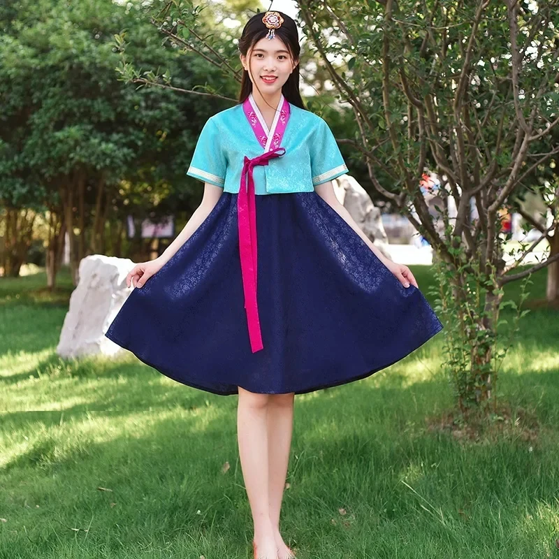 2026 2024 Women Hanbok Dress Traditional Korean Fashion Summer Retro Court Stage Performance Clothing Ancient Cos XNKXR view 6