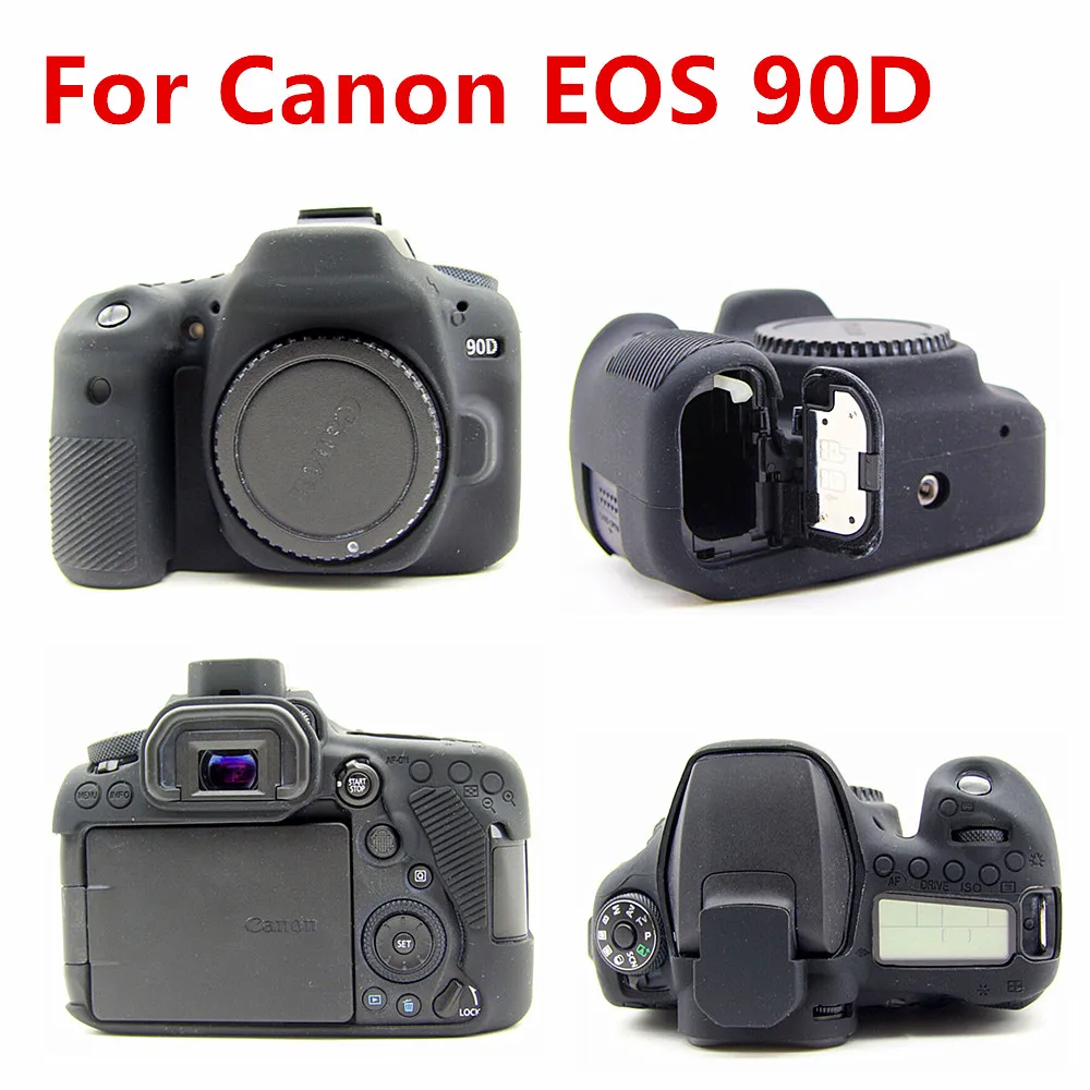 

DSLR Camera Bag For Canon EOS R M50 90D 850D T8i 250D 5D Mark III IV 6D II 6D2 5D3 5D4 1300D 800D SL3 T7i T6 Silicone Case Cover