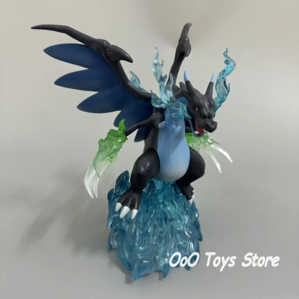 Figurine Pokemon Charizard X, Statue en Pvc, ornement de bureau, Collection, modèle de jouets, cadeaux, 18cm