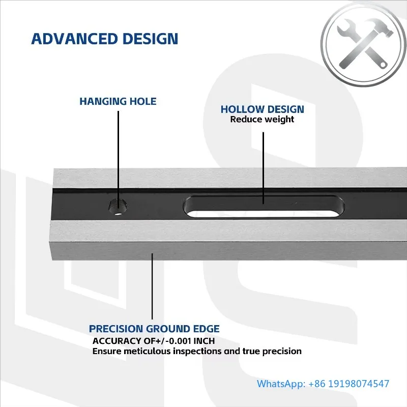 

600mm Precision Straight Edge Cylinder Head Flatness Ruler Feeler Gauges Engine Detection Tools