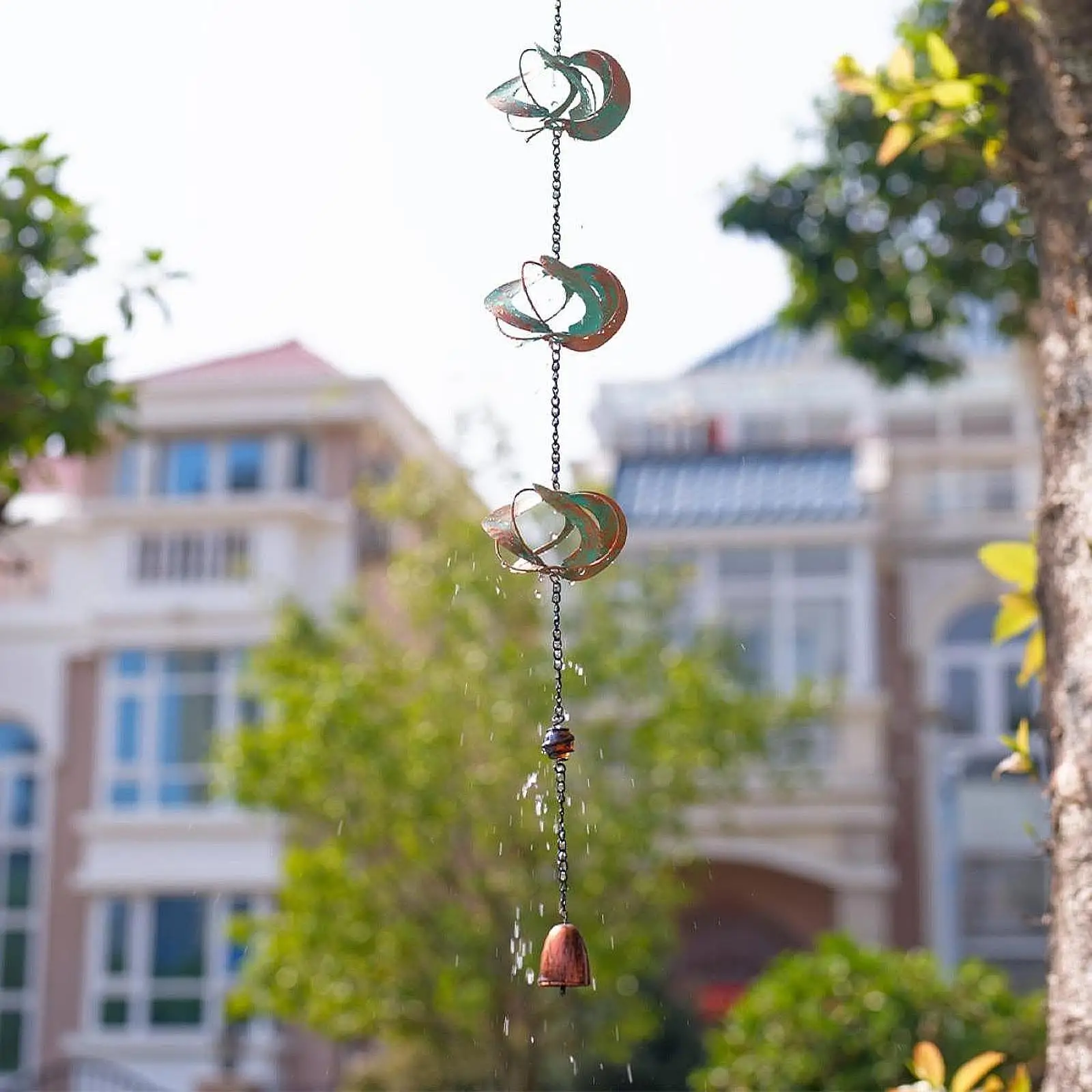 

Цепь дождя, карниз, дренаж, 6,56 футов, разделение дождя, домашняя декоративная замена для