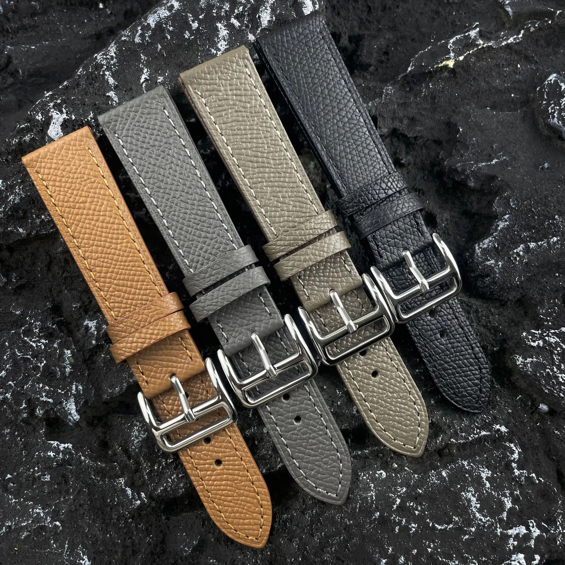 Lederarmband mit Palmenmuster, erste Schicht aus Rindsleder für Herren und Damen, 12, 14, 16, 18, 20, geeignet für Aima Lao Water Ghost Spot