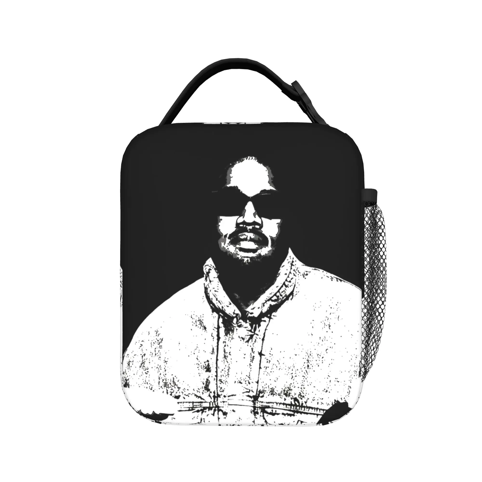 Kanye West Rapper Insulated Lunch Bags Cooler Bag Reusable,Meal Container Meme Hip Hop Style Portable Tote Lunch Box Food Bag