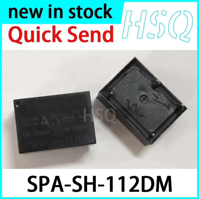 2PCS Novo Relé SPA-SH-112DM de 4 pinos 12V