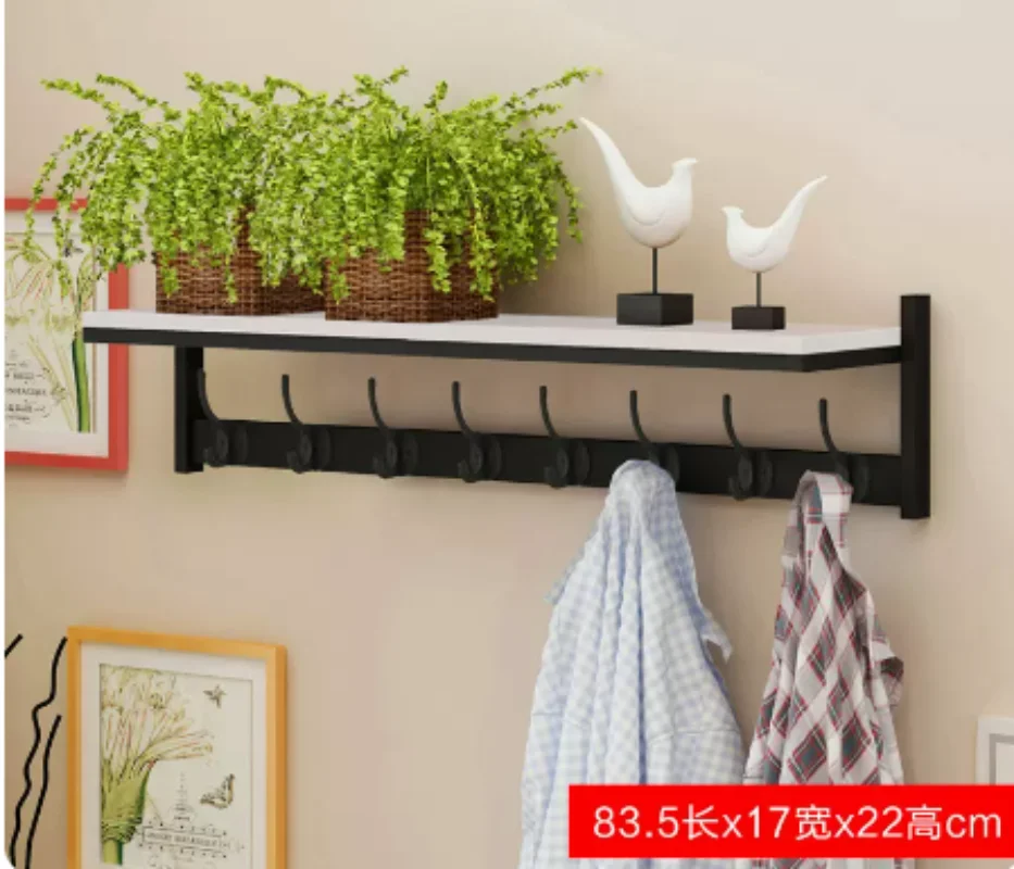 Hanger Wall Hanging Wall Shelving Bedroom Wooden Coat and Hat Rack Living Room Door Coat Hook Porch Hook